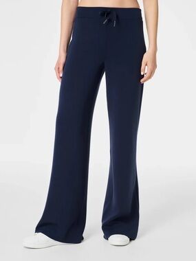SPANX Air Essentials Wide Leg Navy Pants M